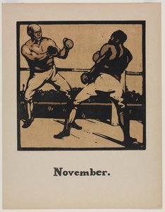 En almanacka med tolv sporter: boxning av William Nicholson