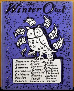 Omslag till "The Winter Owl", utgiven av Cecil Palmer, London av William Nicholson