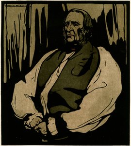 Dr Temple, ärkebiskopen av Canterbury, ca 1898 (chromolitho) av William Nicholson