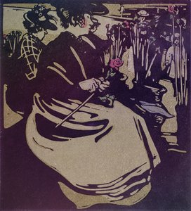 Flower Girl från "London Types" publicerad av William Heinemann av William Nicholson