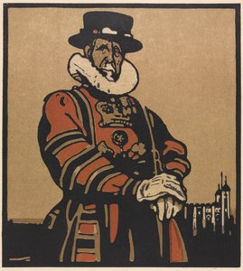 London Typer: Beefeater av William Nicholson
