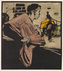 London Typer: News-boy av William Nicholson