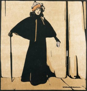 Porträtt av Sarah Bernhardt av William Nicholson