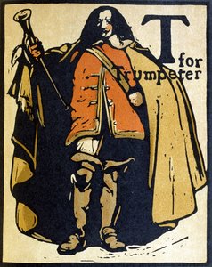 T for Trumpeter, illustration från 