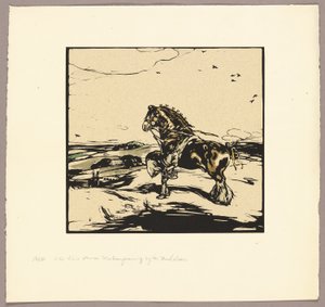 Shire-hästen av William Nicholson