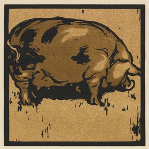 The Square Book of Animals: The Learned Pig av William Nicholson