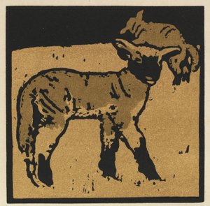 The Square Book of Animals: The Very Tame Lamb av William Nicholson