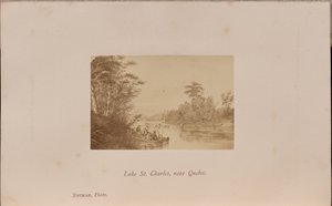 Lake Saint Charles, nära Quebec av William Notman