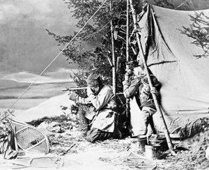 Life of the Trapper i Kanada, foto av Nottman, cirka 1890.
