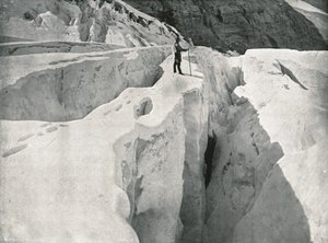 Klippiga bergen: Asulkan Glacier, Hermit Range, Kanada, 1895.