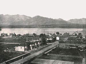 Hamnen, Vancouver, Kanada, 1895.