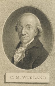 Porträtt av poeten och författaren Christoph Martin Wieland 1733-1813, 1800.