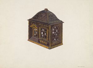Hemsparbank, c. 1940. av William O. Fletcher