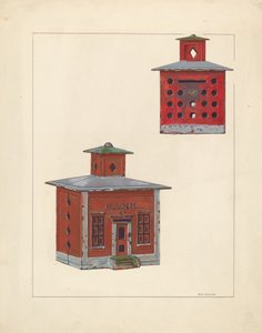 Red School House Bank, ca. 1937. av William O. Fletcher