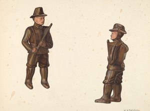 Soldat i Khaki Coin Bank, ca. 1938. av William O. Fletcher