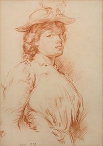 Porträtt av Ida Nettleship av William Orpen