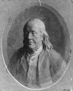 Porträtt av Benjamin Franklin, ca. 1870-80.