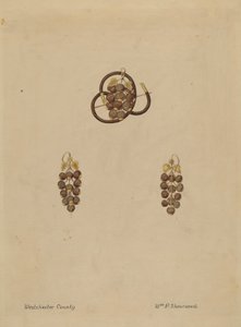 Hårbrosch och örhängen av William P. Shearwood