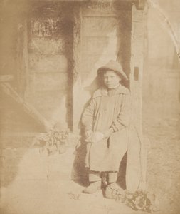 Pojke skalar kålrot,ca. 1854 (foto) av William P Sherlock