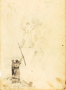 Moses beordrar Röda havets vatten att skiljas åt av William Page
