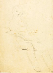 Sittande manlig figur av William Page