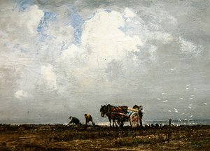 Gathering Wrack, 1900-talet (olja på duk)
