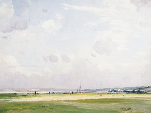 Westward Ho - The Twelfth Green, 1900-talet (olja på panel)