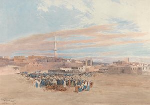 Marknaden, Tanta, Egypten av William Paton Burton