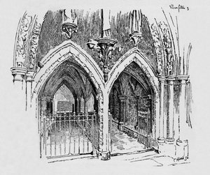 Ingången till kapitelhuset, c1897