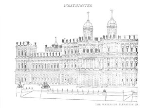 The Waterside Elevation of Inigo Jones Proposed Palace, c1897