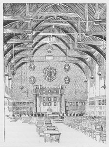 Westminster Schoolroom, Tidigare The Abbots Dormitory, c1897