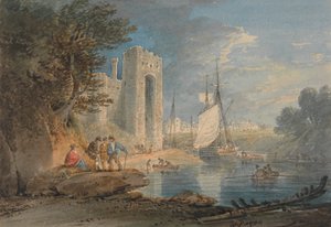 Utsikt över Caernarvon, Wales