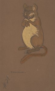 Dormus kostymdesign för Alice-in-Wonderland, 1915.