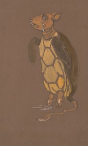Mock Turtle-kostymdesign för Alice-in-Wonderland, 1915.