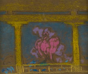 Studie till scen i Himlens dotter, Santa Fe, 1915
