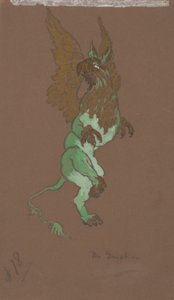 The Gryphon (kostymdesign för Alice i Underlandet, 1915) av William Penhallow Henderson