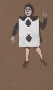 Two of Spades kostymdesign för Alice-in-Wonderland, 1915.