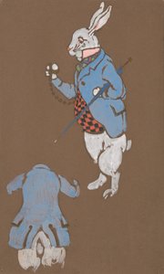 White Rabbit kostymdesign för Alice-in-Wonderland, 1915, 1915.