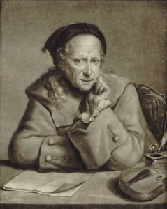 Porträtt av violinisten och kompositören Carlo Tessarini 1690-1766, ca 1760.