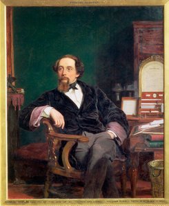 Charles Dickens, engelsk författare, 1800-talet av William Powell Frith