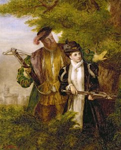 Kung Henry och Anne Boleyn hjortar skjuter i Windsor Forest, 1903
