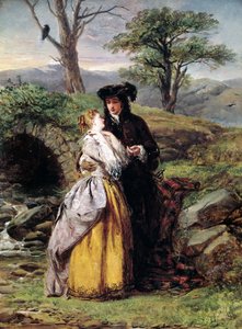 Lammermoors fästmö, inspirerad av Gaetano Donizettis opera (målning av William Powell Frith