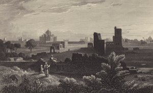 Humayuns grav, Delhi (gravyr) av William Purser