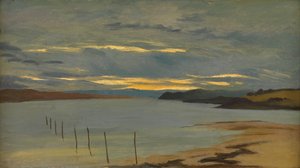 Dorset Coast (olja ombord) av William Pye