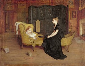 Her Idol, ca 1868-70 (olja på duk) av William Quiller Orchardson