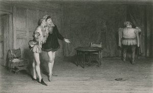 Prins Henrik, Points och Falstaff, kung Henrik IV, första delen av William Quiller Orchardson