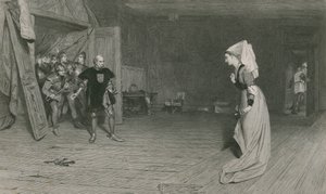 Talbot och grevinnan av Auvergne, kung Henrik VI, första delen av William Quiller Orchardson