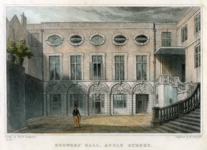 Brewers Hall, Addle Street, City of London, 1831.
