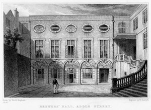 Brewers Hall, Addle Street, City of London, 1831.