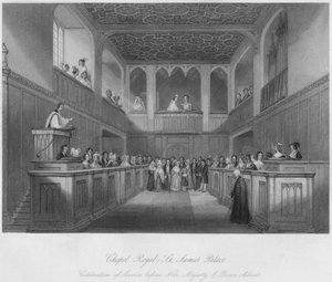 Chapel Royal - St. James Palace, c1841